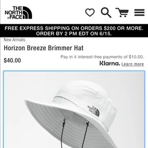 North Face sun hat
